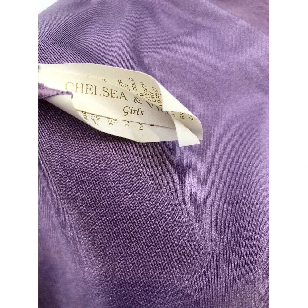 Chelsea & Violet Bathing Suit Girl’s 16 Purple Two-Piece‎ Swim Suit Bikini NWT